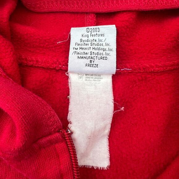 Y2K Betty Boop Bad Girl Red Zip Up Hoodie | Size Large - Picture 6 of 7